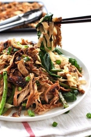 Crispy Shredded Chicken Noodle Stir Fry