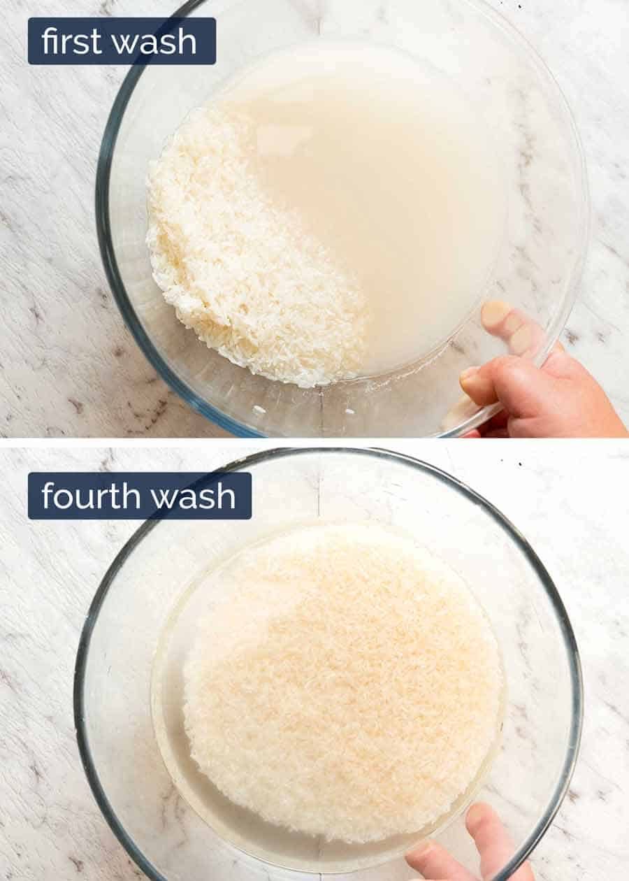 How to wash rice