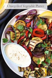 Arabian Feast Menu (1 hr prep): Chargrilled Vegetable Platter