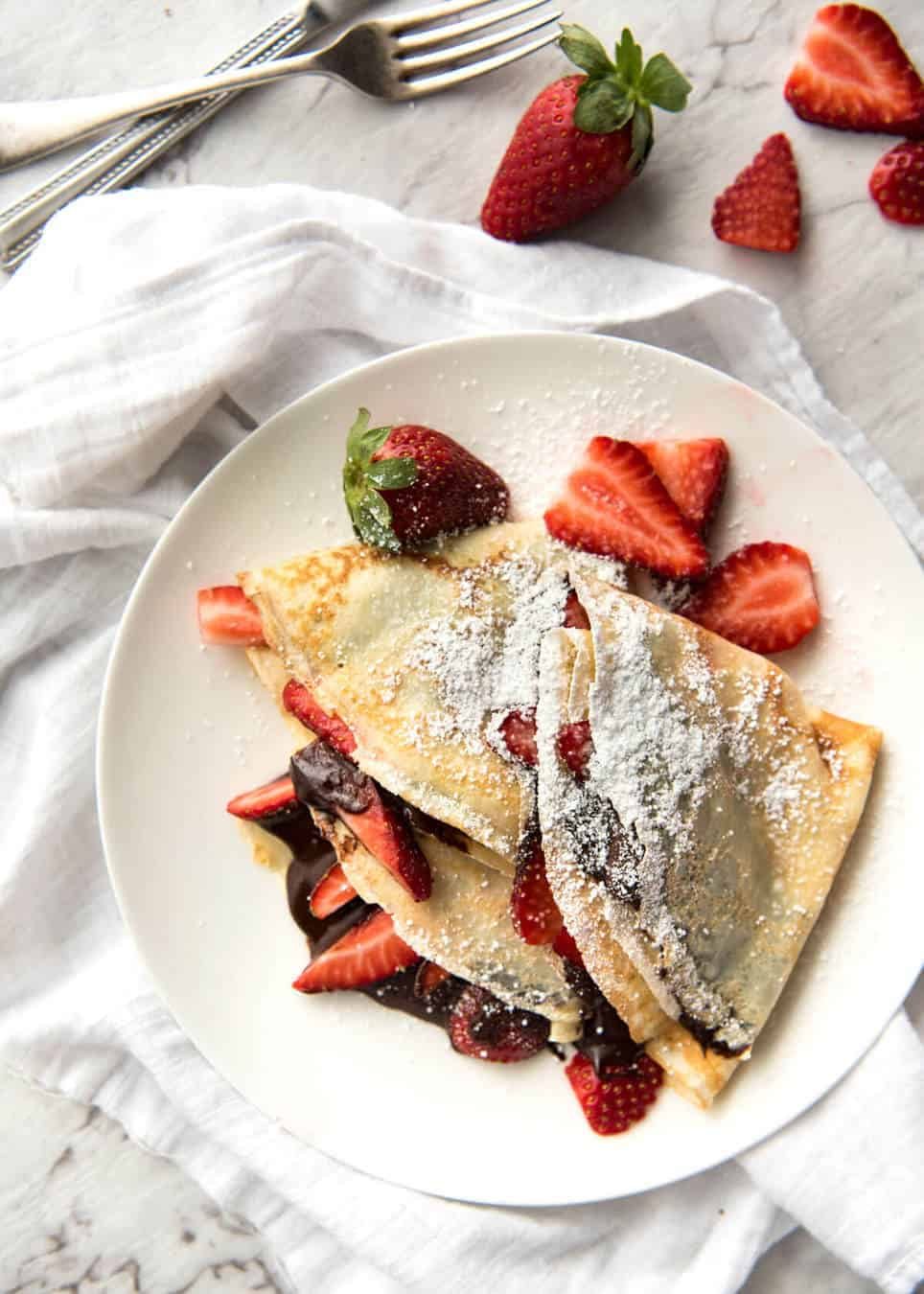 Nutella Crepes recipetineats.com