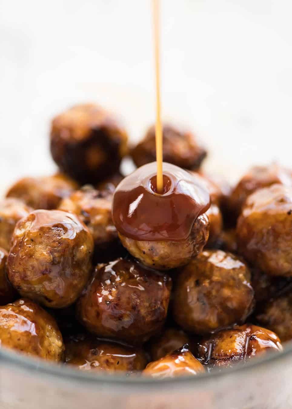 Sweet and Sour Sauce for Cocktail Meatballs www.recipetineats.com