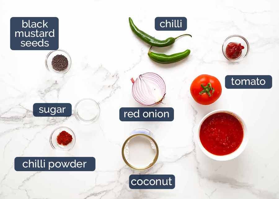 Ingredients in Goan Fish Curry