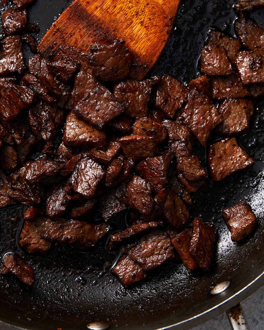 Sizzling beef fried rice