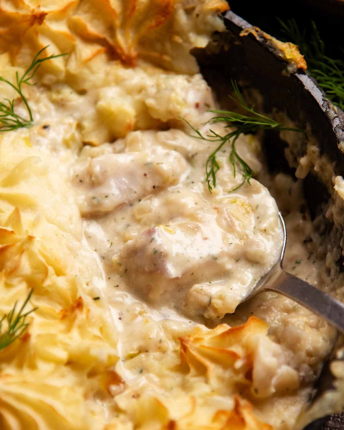French fish pie