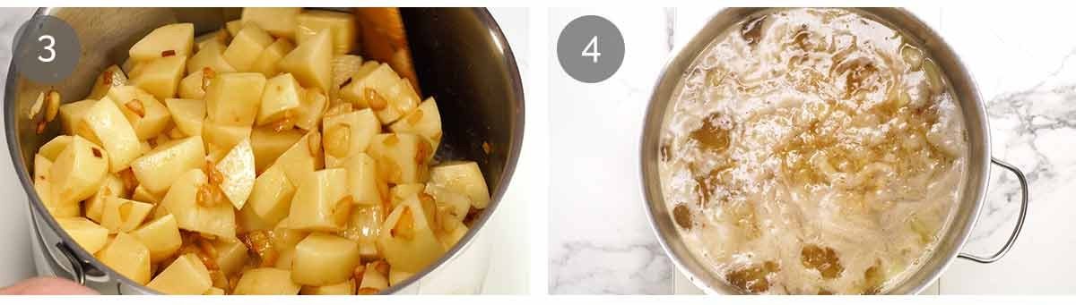 Garlic soup steps