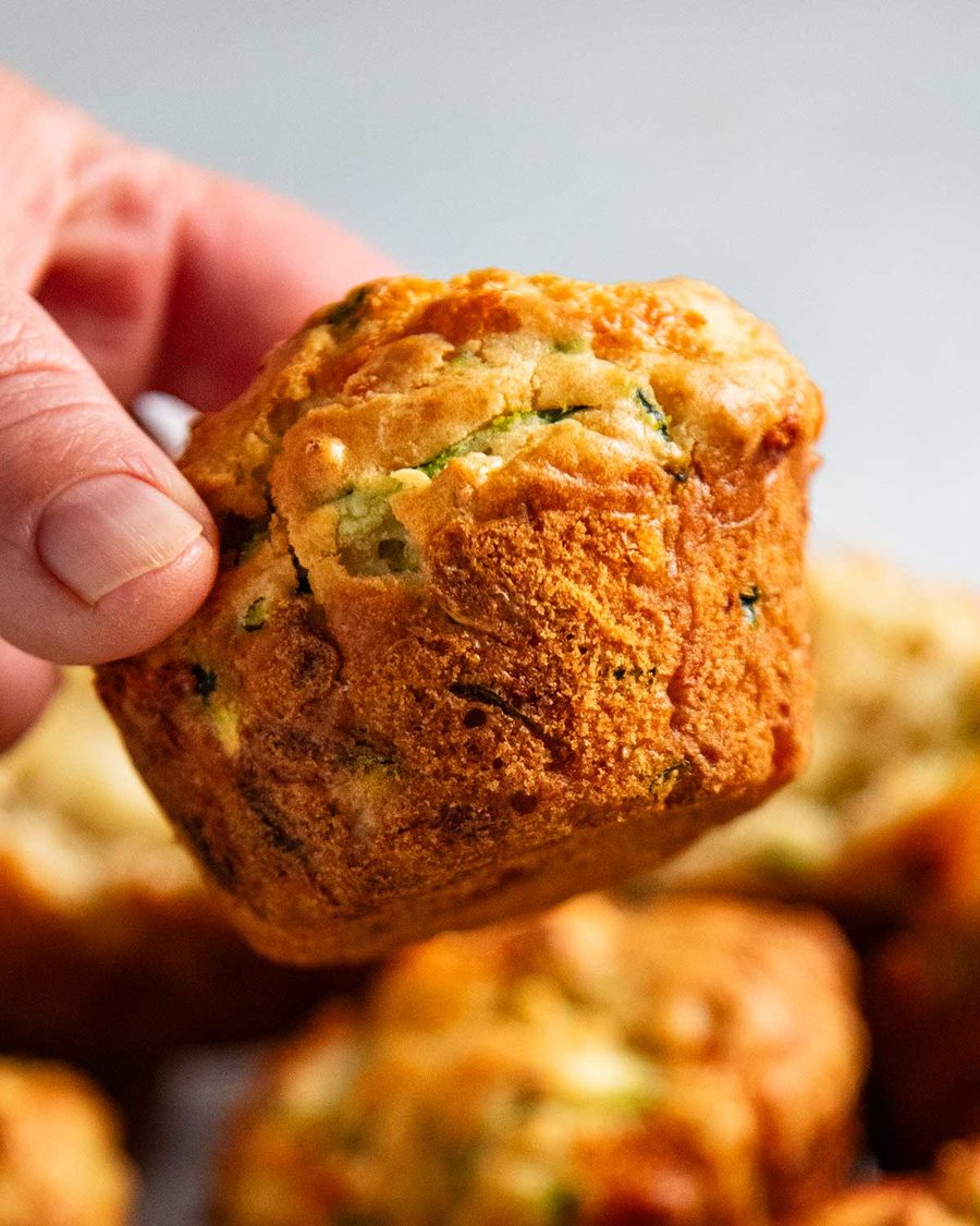 Cheesy Zucchini Muffins